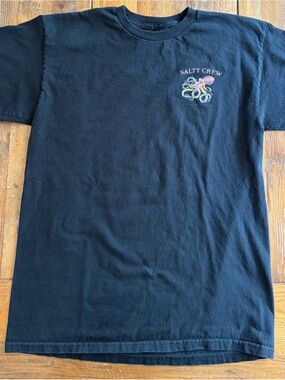 Salty Crew Black Graphic Interior Tag Tee